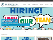 Tablet Screenshot of pbservicesinc.com